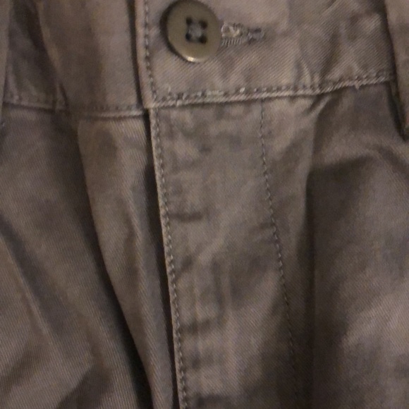 NWT Lands End Canvas Men’s Plain Front Straight Fit Steel Gray Chinos - 34 x 30 - Picture 4 of 15